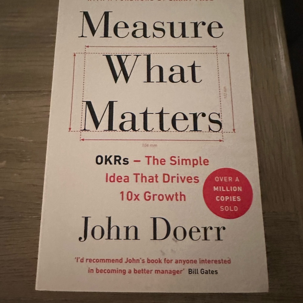 Measure What Matters Book by John Doerr